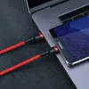 Kabel Baseus CATKLF-H91 USB-C - USB-C PD QC 60W 3A 480Mb/s 2m - czarno-czerwony
